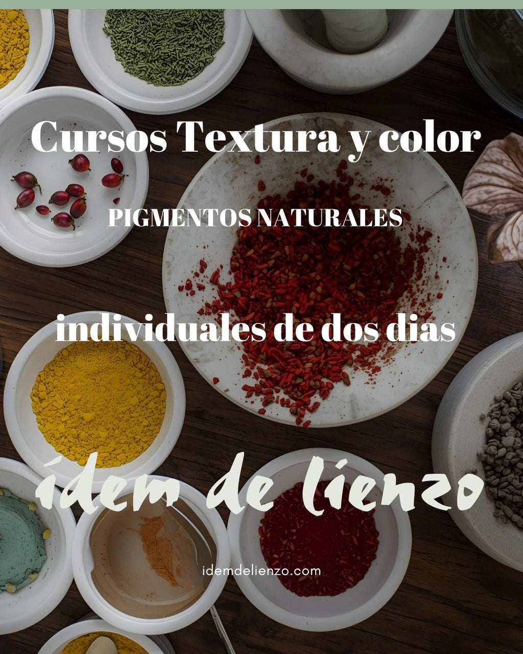 Taller de pigmentos y acuarelas naturales